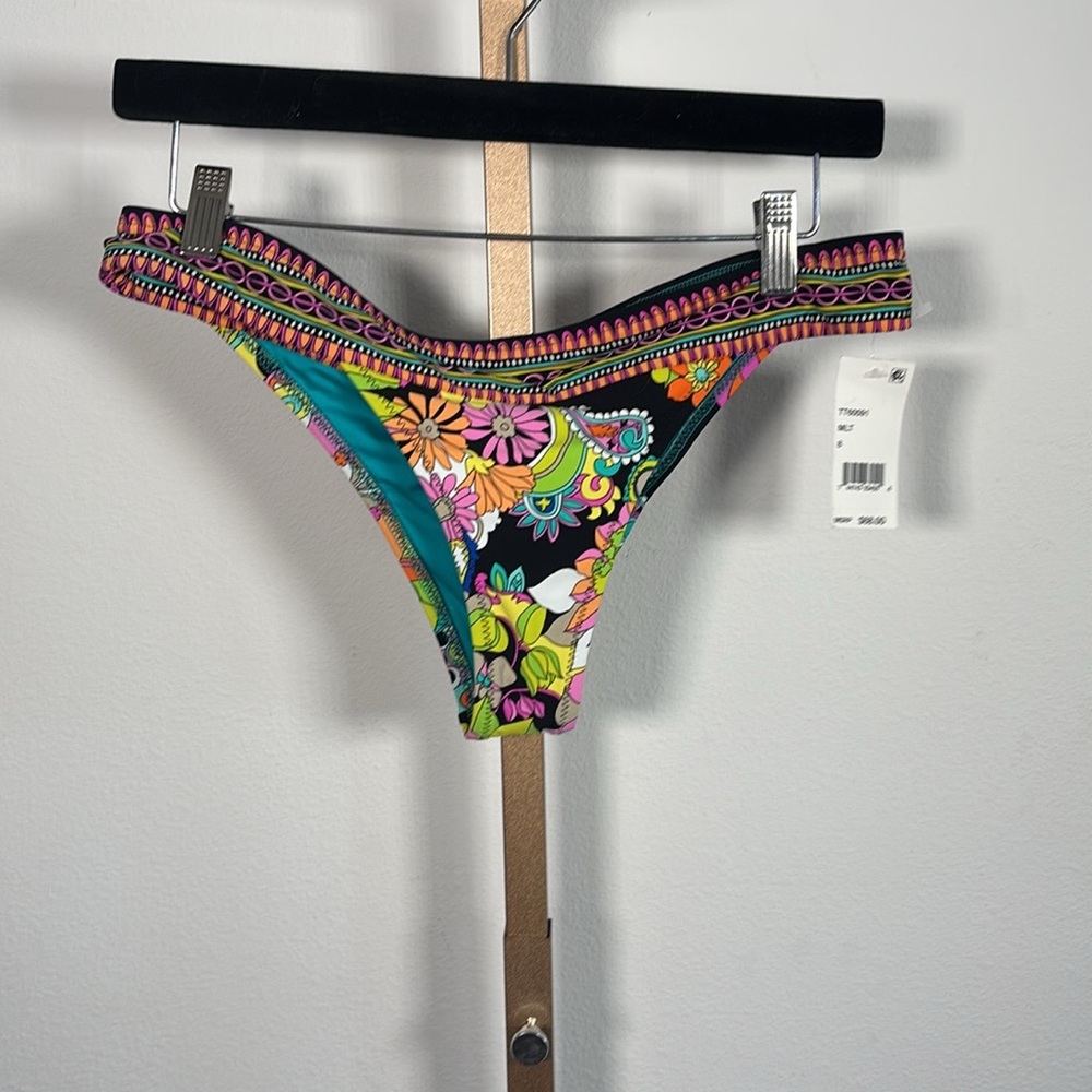 Trina Turk Multicolor Floral Halter Bikini Set Size 8 NWT - Picture 7 of 8